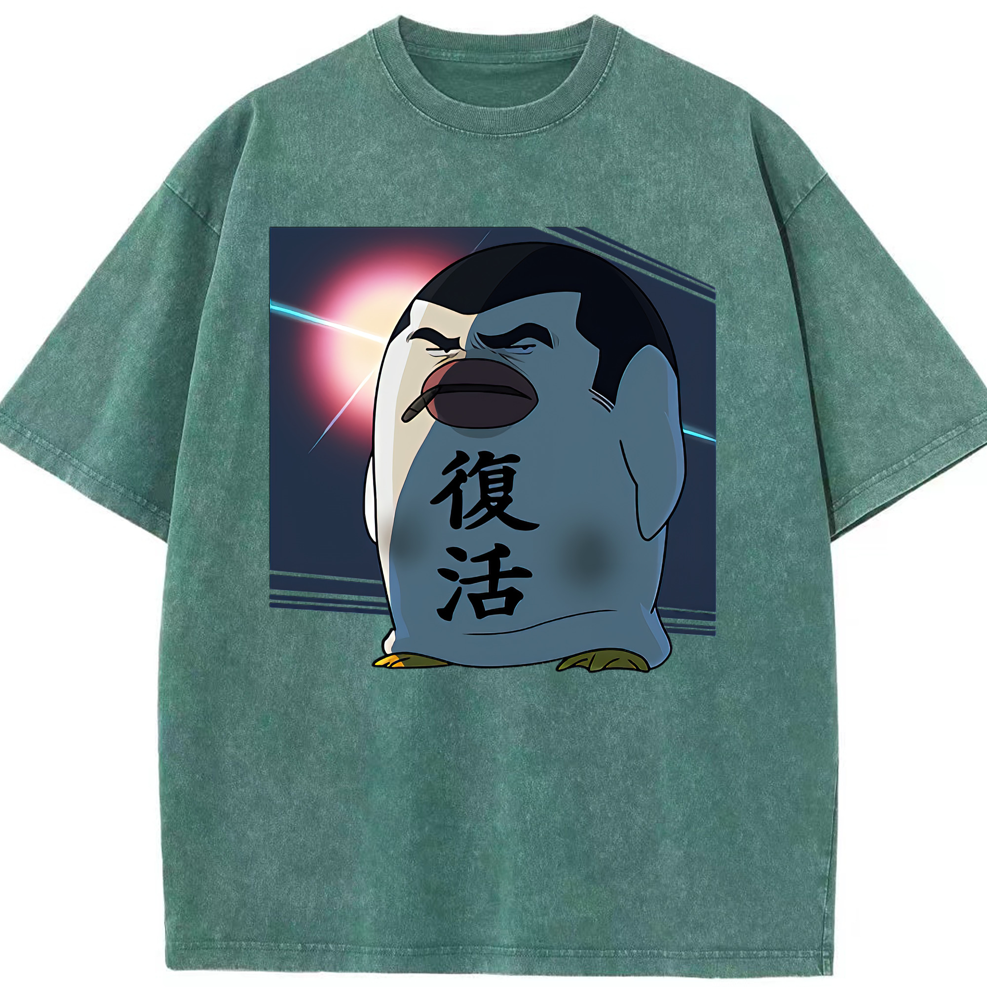 （画像用） ぎんたま 坂田銀時（さかたぎんとき） 神楽 志村新八（しむら しんぱち） GINTAMA Sakata Gintoki Kagura Shimura Shinpachi 綿100% ヴィンテージ風 半袖Tシャツ（フロントプリント）